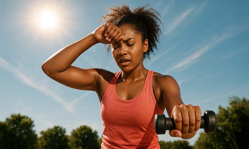 15 Minutes of Outdoor Strength in the Summer Heat