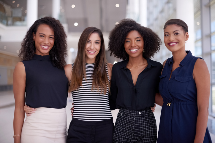 A group of women standing together