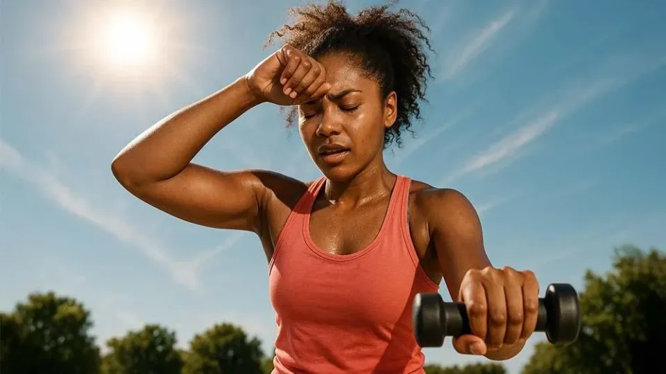15 Minutes of Outdoor Strength in the Summer Heat